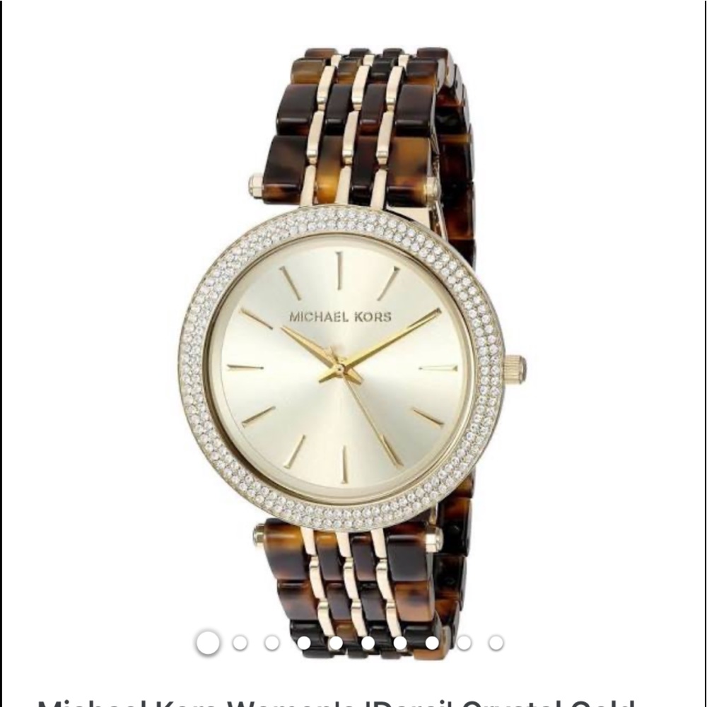 Michael Kors Darci crystal and Gold tone Watch